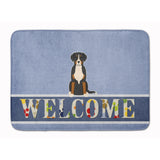 Caroline'S Treasures Greater Swiss Mountain Dog Welcome Floor Mat, 19 X 27, Multicolor