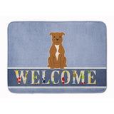 Caroline'S Treasures Staffordshire Bull Terrier Brown Floor Mat, 19 X 27, Multicolor