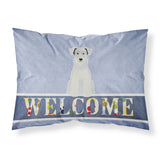 Caroline'S Treasures Miniature Schanuzer White Welcome Pillowcase, Standard, Multicolor