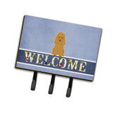 Caroline'S Treasures Poodle Tan Welcome Wall Hook, Triple, Multicolor