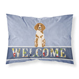 Caroline'S Treasures Welcome Brittany Spaniel Pillowcase, Standard