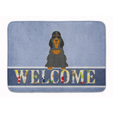 Caroline'S Treasures Cocker Spaniel Black Tan Welcome Floor Mat, 19 X 27, Multicolor