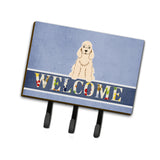 Caroline'S Treasures Cocker Spaniel Buff Welcome Wall Hook, Triple, Multicolor