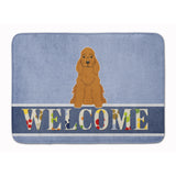 Caroline'S Treasures Cocker Spaniel Red Welcome Floor Mat, 19 X 27, Multicolor
