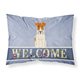 Caroline'S Treasures Wire Fox Terrier Welcome Pillowcase, Standard,