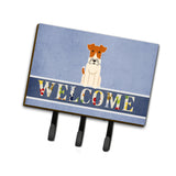 Caroline'S Treasures Wire Fox Terrier Welcome Wall Hook, Triple, Multicolor
