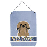 Caroline'S Treasures Pekingnese Tan Welcome Metal Print, 16 X 12, Multicolor