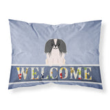 Caroline'S Treasures Pekingnese Penese Black White Welcome Pillowcase, Standard, Multicolor