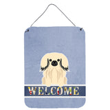 Caroline'S Treasures Pekingnese Cream Welcome Metal Print, 16 X 12, Multicolor