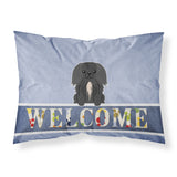 Caroline'S Treasures Welcome Pekingnese Black Pillowcase, Standard