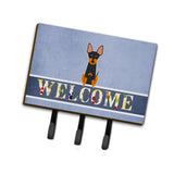 Caroline'S Treasures English Toy Terrier Welcome Wall Hook, Triple, Multicolor