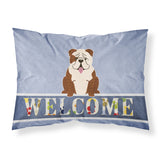 Caroline'S Treasures English Bulldog Brindle White Welcome Pillowcase, Standard,