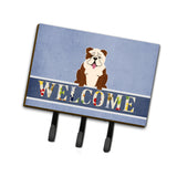 Caroline'S Treasures Welcome English Bulldog Brindle White Wall Hook, Triple