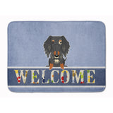 Caroline'S Treasures Wire Haired Dachshund Dapple Welcome Floor Mat, 19 X 27, Multicolor