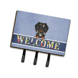 Caroline'S Treasures Wire Haired Dachshund Dapple Welcome Wall Hook, Triple, Multicolor