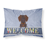 Caroline'S Treasures Wire Hair Dachshund Chocolate Welcome Pillowcase, Standard,