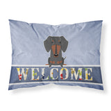 Caroline'S Treasures Dachshund Black Tan Welcome Pillowcase, Standard,