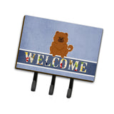 Caroline'S Treasures Chow Red Welcome Wall Hook, Triple, Multicolor