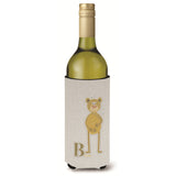 Caroline'S Treasures Alphabet B For Bear Wine Bottle Beverage Insulator Hugger, Multicolor, 750Ml