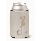 Caroline'S Treasures Alphabet C For Cat Can Or Bottle Hugger, Can Hugger, Multicolor