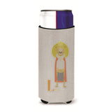 Caroline'S Treasures Alphabet L For Lion Michelob Ultra Hugger For Slim Cans, Slim Can, Multicolor