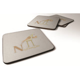 Caroline'S Treasures Alphabet N For Nightingale Foam Coaster Set Of 4, 3.5, Multicolor