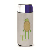 Caroline'S Treasures Alphabet T For Turtle Michelob Ultra Hugger For Slim Cans, Slim Can, Multicolor