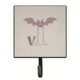 Caroline'S Treasures Alphabet V For Vampire Bat Wall Hook, Small, Multicolor