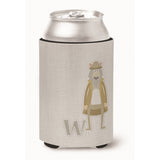 Caroline'S Treasures Alphabet W For Wolf Can Or Bottle Hugger, Can Hugger, Multicolor