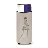 Caroline'S Treasures Alphabet Z For Zebra Michelob Ultra Hugger For Slim Cans, Slim Can, Multicolor