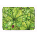 Caroline'S Treasures Shamrocks And Lady Bugs Machine Washable Memory Foam Mat Doormats, Multicolor