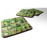 Caroline'S Treasures Irish Whiskey Foam Coaster Set Of 4, 3.5, Multicolor