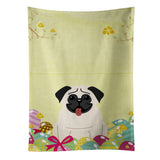 Caroline'S Treasures Easter Eggs Pug Cream Kitchen Towel, Multicolor, 25 X 15