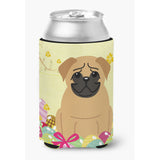 Caroline'S Treasures Bb6007Cc Easter Eggs Pug Brown Can Or Bottle Hugger, Multicolor