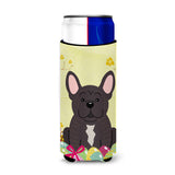 Caroline'S Treasures Easter Eggs French Bulldog Brindle Michelob Ultra Hugger For Slim Cans, Slim Can, Multicolor