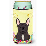 Caroline'S Treasures Easter Eggs French Bulldog Brindle Tall Boy Beverage Insulator Hugger, Multicolor