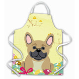 Caroline'S Treasures Easter Eggs French Bulldog Cream Apron, Large, Multicolor