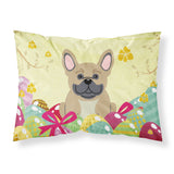 Easter Eggs French Bulldog Cream Fabric Standard Pillowcase