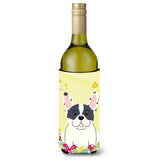 Caroline'S Treasures Bb6011Literk Easter French Bulldog Piebald Wine Bottle Beverage Insulator Hugger, 750Ml, Multicolor