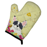 Caroline'S Treasures Easter Eggs French Bulldog Piebald Oven Mitt, Multicolor, 12 X 8.5