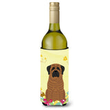 Caroline'S Treasures Bb6015Literk Easter Eggs Mastiff Brindle Wine Bottle Beverage Insulator Hugger, 750Ml, Multicolor
