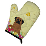 Caroline'S Treasures Easter Eggs Mastiff Brindle Oven Mitt, Multicolor, 12 X 8.5