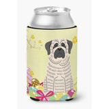 Caroline'S Treasures Easter Eggs Mastiff Brindle White Can Or Bottle Hugger, Can Hugger, Multicolor