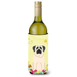 Caroline'S Treasures Bb6017Literk Easter Eggs Mastiff White Wine Bottle Beverage Insulator Hugger, 750Ml, Multicolor