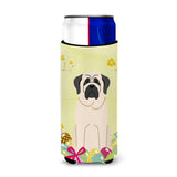Caroline'S Treasures Easter Eggs Mastiff White Michelob Ultra Hugger For Slim Cans, Slim Can, Multicolor