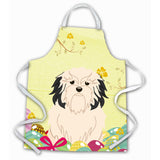 Caroline'S Treasures Easter Eggs Lowchen Apron, Large, Multicolor