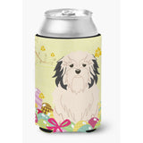 Caroline'S Treasures Easter Eggs Lowchen Can Or Bottle Hugger, Can Hugger, Multicolor