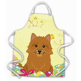 Caroline'S Treasures Easter Eggs Norwich Terrier Apron, Large, Multicolor