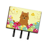Caroline'S Treasures Easter Eggs Norwich Terrier Leash Or Key Holder Hooks, Multicolor