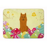 Caroline'S Treasures Easter Eggs Karelian Bear Dog Machine Washable Memory Foam Mat Doormats, Multicolor
